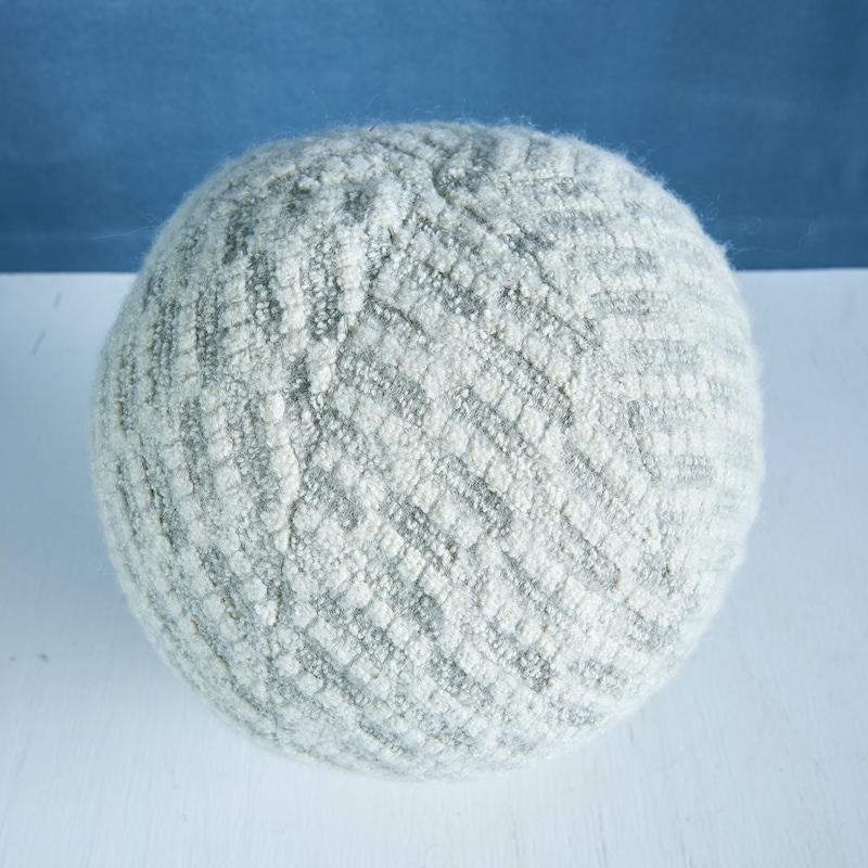 Schumacher Dove 12" x 12" Esmark Sphere Pillow