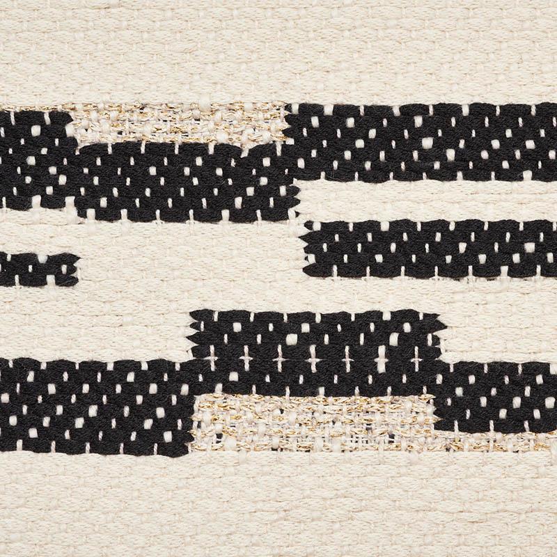 Schumacher Sambar Black & Gold 20" x 20" Pillow