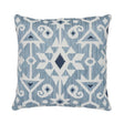Schumacher Sky 20" x 20" Crusoe Ikat Pillow