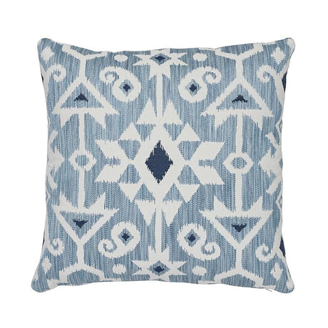 Schumacher Sky 20" x 20" Crusoe Ikat Pillow