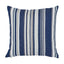 Schumacher Ponderosa Stripe Indoor/Outdoor Pil Navy Blue 18" x 18" Pillow