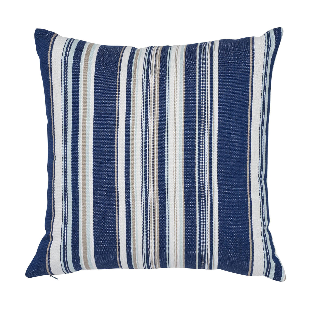 Schumacher Ponderosa Stripe Indoor/Outdoor Pil Navy Blue 20" x 20" Pillow