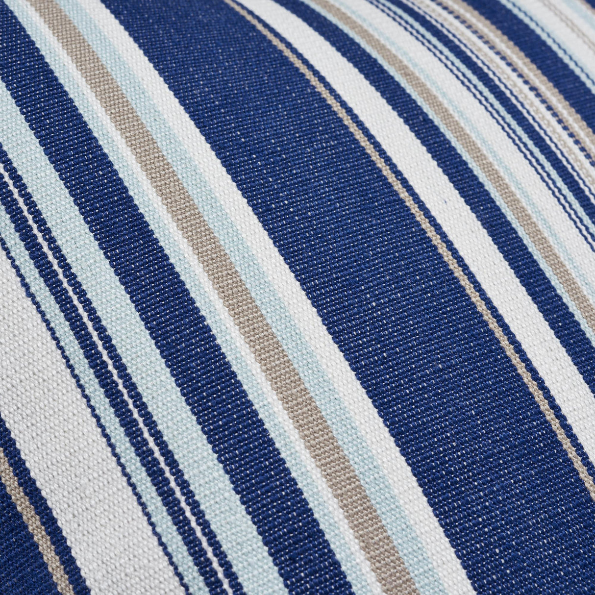 Schumacher Ponderosa Stripe Indoor/Outdoor Pil Navy Blue 20" x 20" Pillow