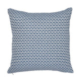 Schumacher Hickox Indoor/Outdoor Blue 18" x 18" Pillow