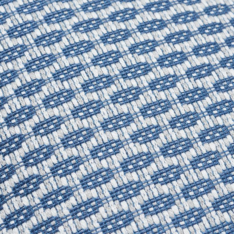 Schumacher Hickox Indoor/Outdoor Blue 18" x 18" Pillow