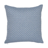 Schumacher Hickox Indoor/Outdoor Blue 22" x 22" Pillow