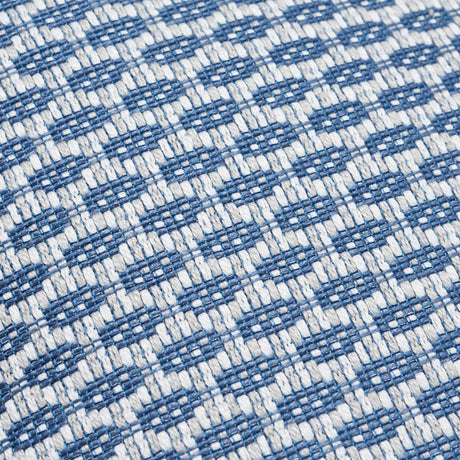 Schumacher Hickox Indoor/Outdoor Blue 22" x 22" Pillow