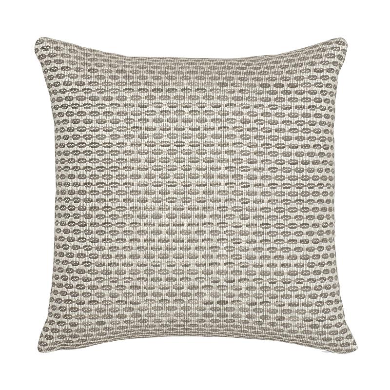 Schumacher Hickox Indoor/Outdoor Natural 18" x 18" Pillow