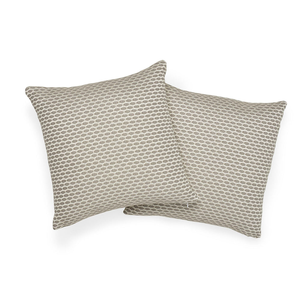 Schumacher Hickox Indoor/Outdoor Natural 20" x 20" Pillow