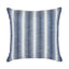 Schumacher Blue & White 18" x 18" Colada Stripe Indoor/Outdoor Pillow