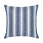 Schumacher Blue & White 20" x 20" Colada Stripe Pillow