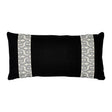 Schumacher Black 24" x 12" Freeform Tape Pillow