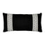 Schumacher Black 24" x 12" Freeform Tape Pillow