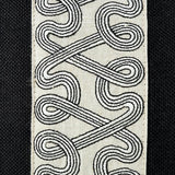 Schumacher Black 24" x 12" Freeform Tape Pillow