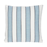 Schumacher Sky 16" x 16" Isolde Stripe Pillow