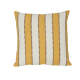 Schumacher Yellow 16" x 16" Isolde Stripe Pillow