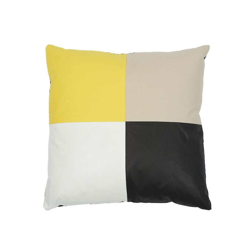 Schumacher Cecil Cotton Chintz Yellow With Neutrals 18" x 18" Pillow