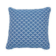 Schumacher Blue 16" x 16" Wilhelm Pillow