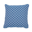 Schumacher Blue 20" x 20" Wilhelm Pillow