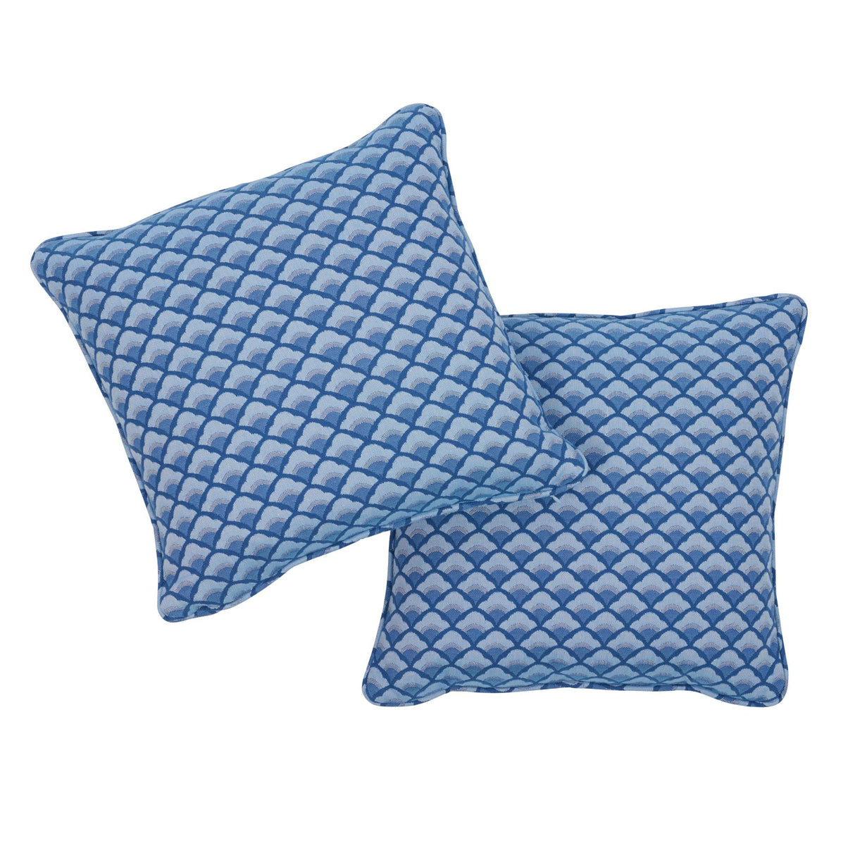 Schumacher Blue 20" x 20" Wilhelm Pillow