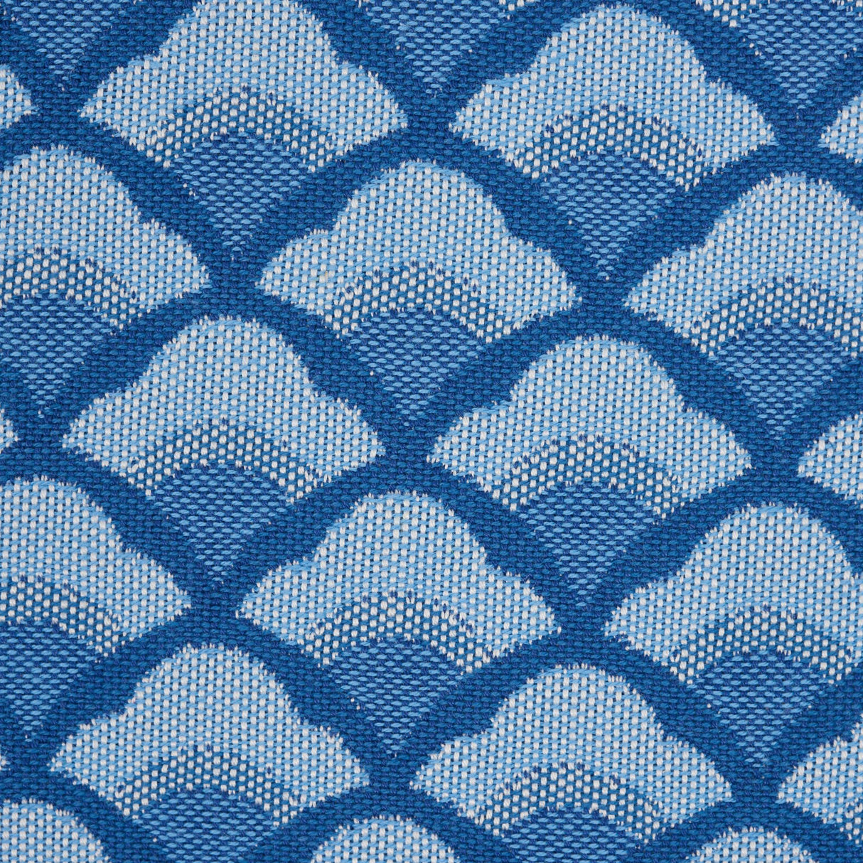 Schumacher Blue 20" x 20" Wilhelm Pillow