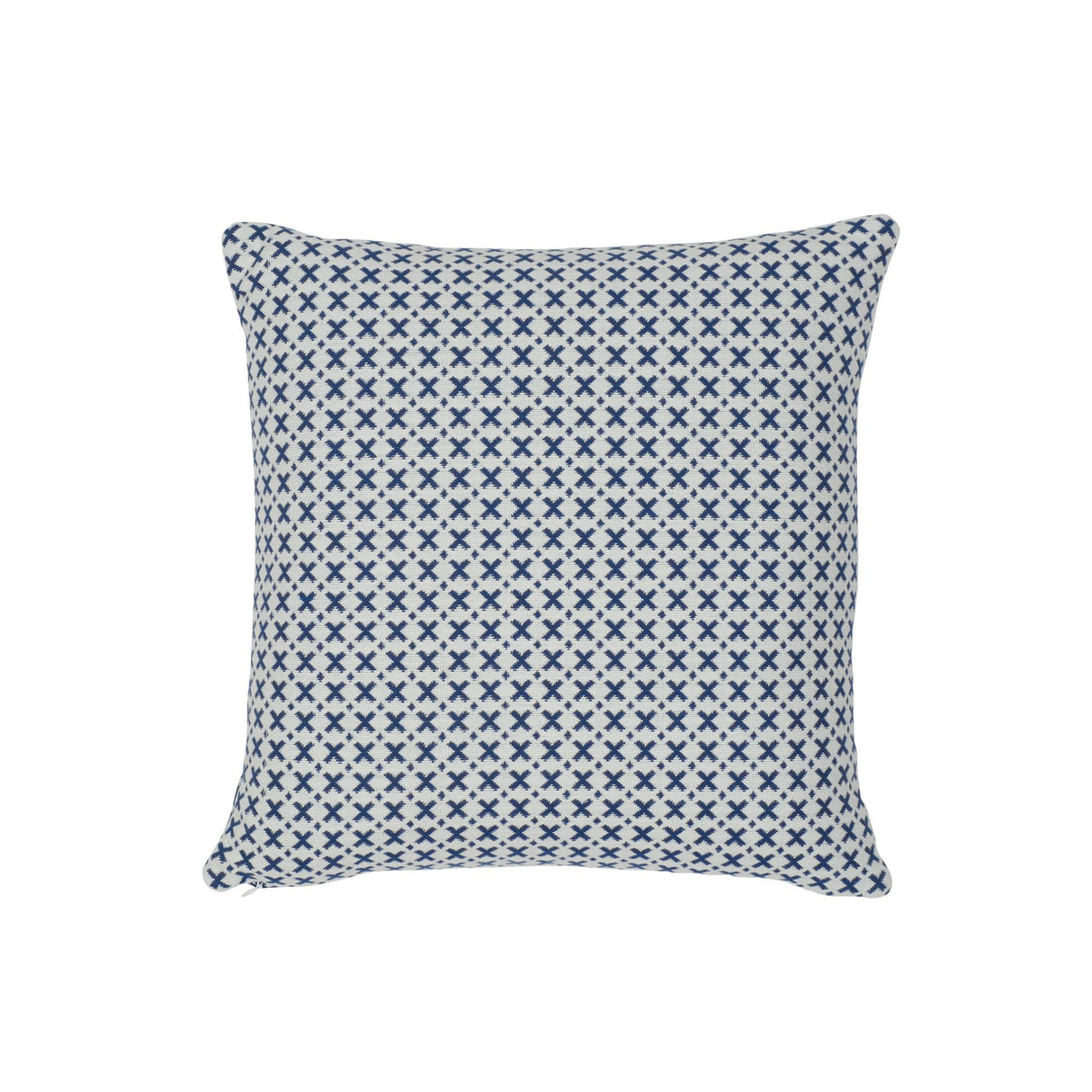 Schumacher Blue & Ivory 14" x 14" Elias Pillow