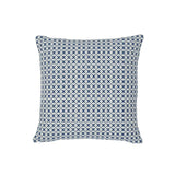 Schumacher Blue & Ivory 16" x 16" Elias Pillow