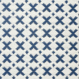 Schumacher Elias Blue & Ivory 16" x 16" Pillow