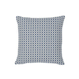 Schumacher Blue & Ivory 18" x 18" Elias Pillow
