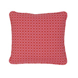 Schumacher Pink & Red 14" x 14" Elias Pillow