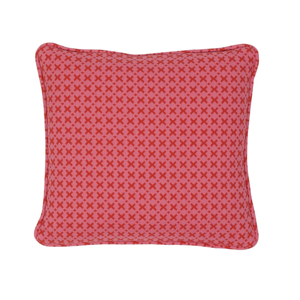 Schumacher Red & Pink 16" x 16" Elias Pillow