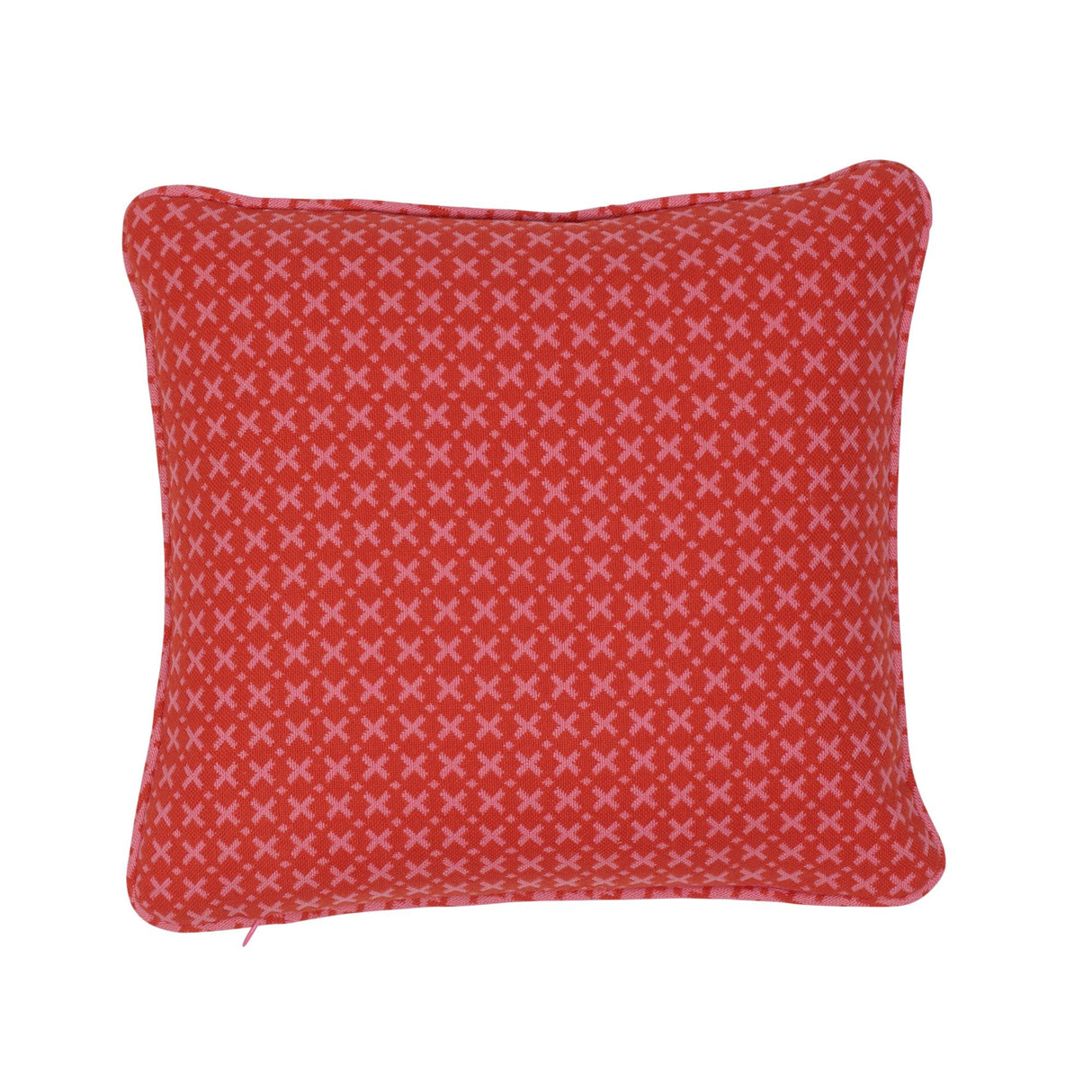 Schumacher Red & Pink 16" x 16" Elias Pillow