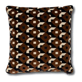 Schumacher Red & Pink 18" x 18" Jokhang Tiger Velvet Pillow