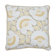 Schumacher Natural 20" x 20" Jackie Applique Pillow