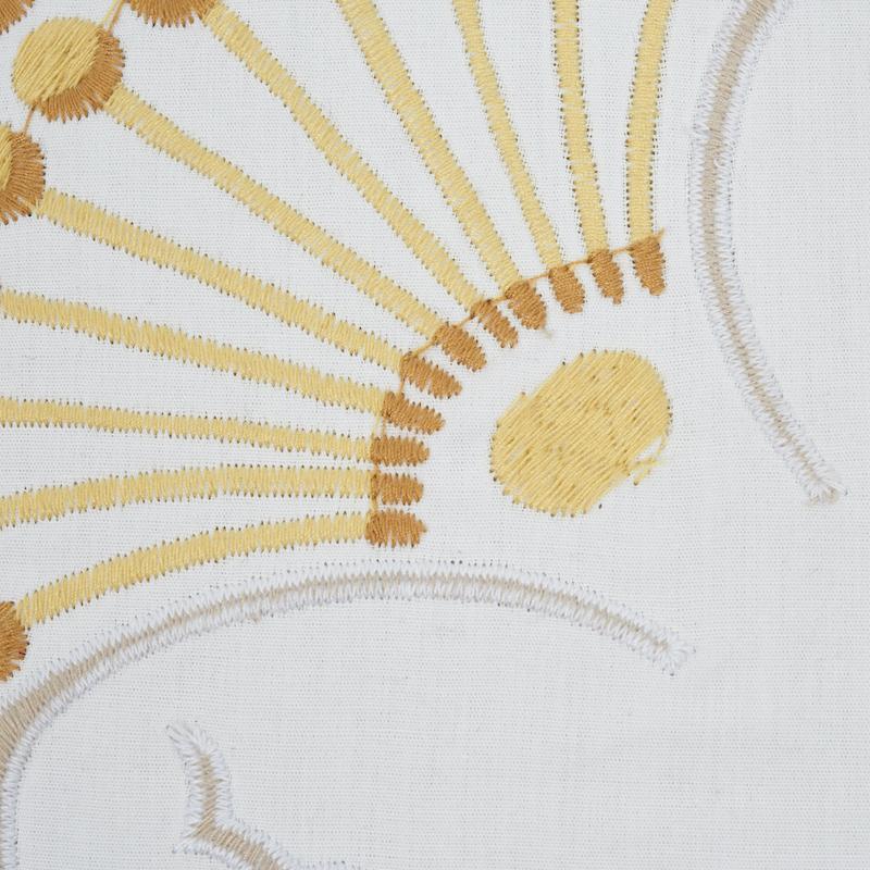 Schumacher Natural 20" x 20" Jackie Applique Pillow