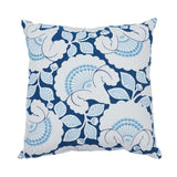 Schumacher Blue 20" x 20" Jackie Applique Pillow