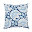 Schumacher Blue 20" x 20" Jackie Applique Pillow