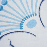 Schumacher Blue 20" x 20" Jackie Applique Pillow