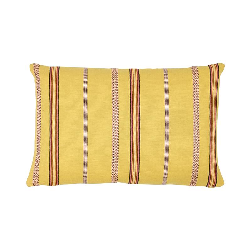 Schumacher Kayenta Stripe Yellow 16" x 11" Pillow