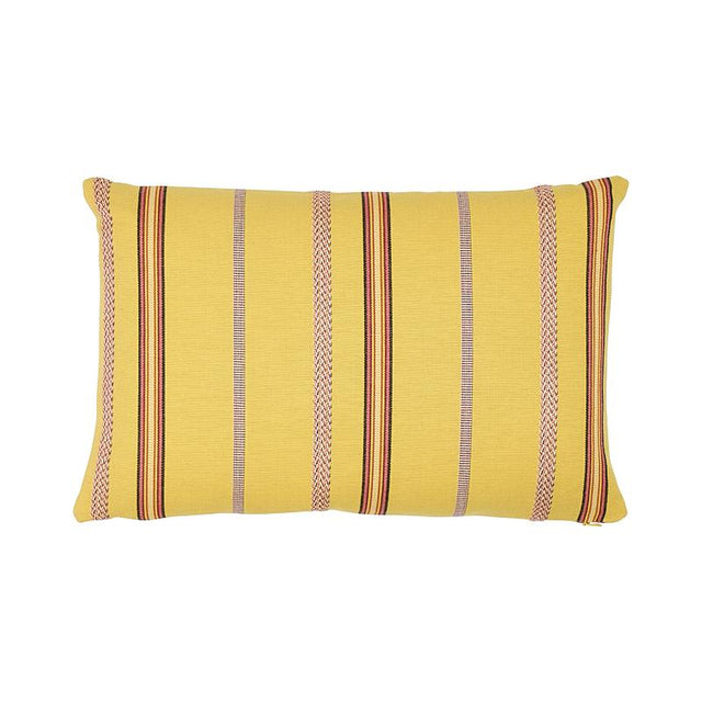 Schumacher Yellow 16" x 11" Kayenta Stripe Pillow