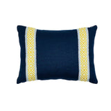 Schumacher Yellow & Blue 16" x 12" Larson Pillow
