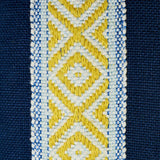 Schumacher Yellow & Blue 16" x 12" Larson Pillow