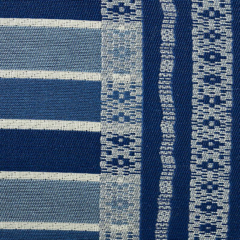Schumacher Blue 27" x 14" Atchison Pillow