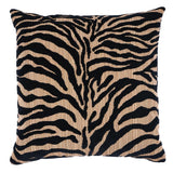 Schumacher Ebony 22" x 22" Regine Strie Velvet Pillow
