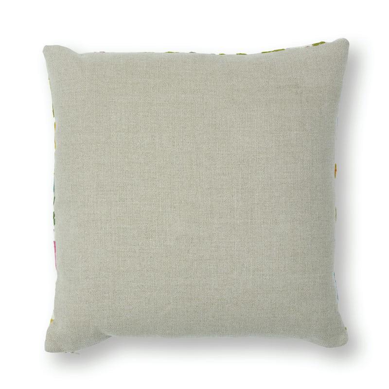 Schumacher Multi 20" x 20" Crewel Garden Pillow