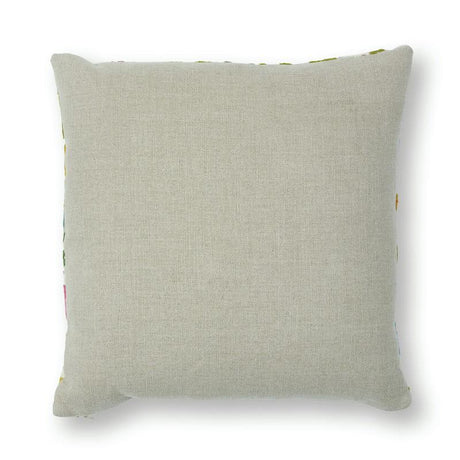 Schumacher Multi 20" x 20" Crewel Garden Pillow