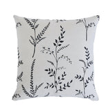 Schumacher Black 20" x 20" Cynthia Embroidered Pillow