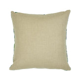 Schumacher Blue & Green 22" x 22" Bezique Flamestitch Pillow