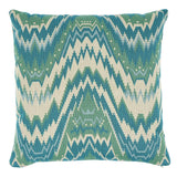 Schumacher Peacock 22" x 22" Tauride Pingl Pillow