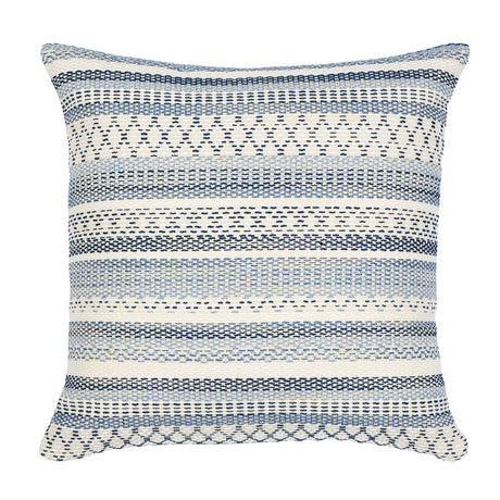 Schumacher Blue 18" x 18" Fremont I/O Pillow